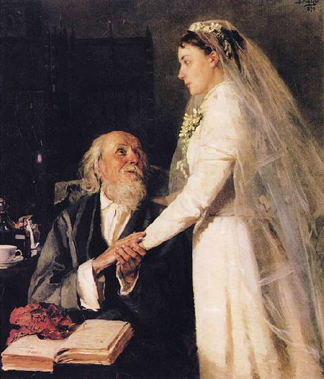 Vladimir Makovsky Goodbye Papa. oil painting image